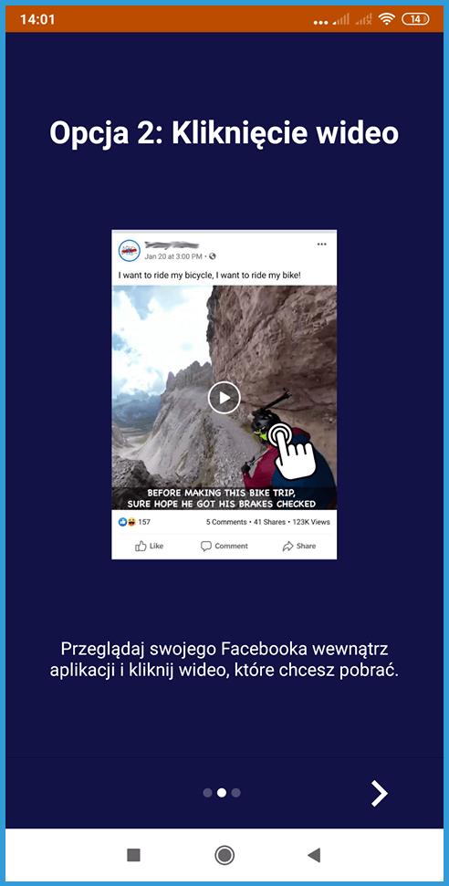 Jak pobrać film z Facebooka - aplikacja mobilna