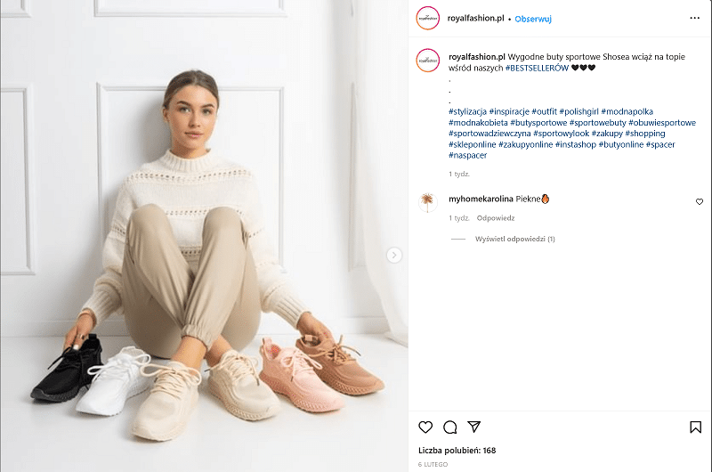 Branża obuwnicza na Instagramie