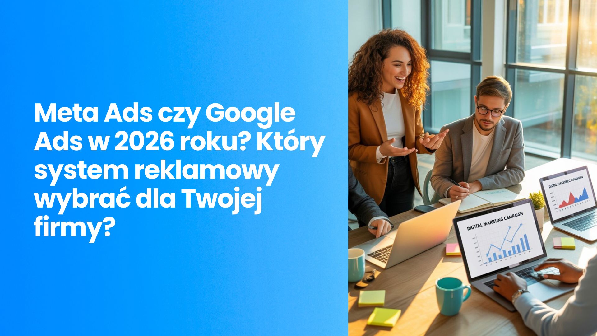 Meta Ads (Facebook Ads) czy Google Ads w 2026 roku? Który system reklamowy wybrać dla Twojej firmy? Analiza i strategia Coconut Agency dla E-commerce, Beauty i Edukacji.